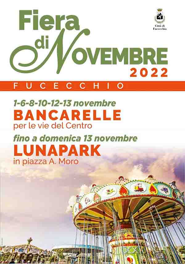 Manifesto Fiera di Novembre 2022 a Fucecchio - Novembre