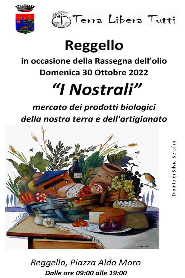 Manifesto Mercato Biologico I Nostrali a Reggello 30 Ottobre 2022