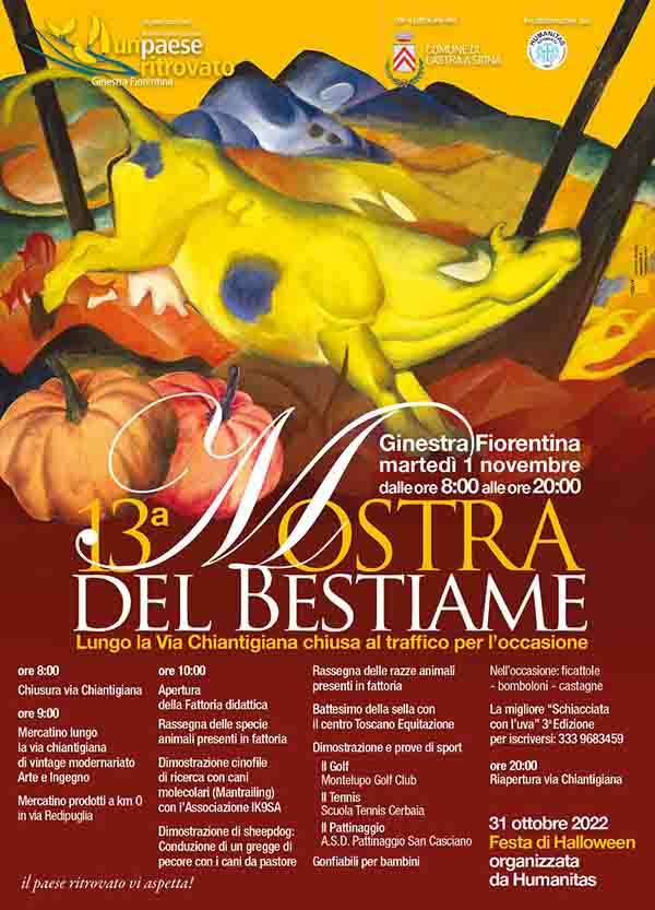 Programma Mostra del Bestiame 2022 a Ginestra Fiorentina 1 Novembre