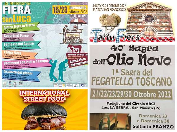Eventi Toscana Weekend 21 22 23 Ottobre 2022