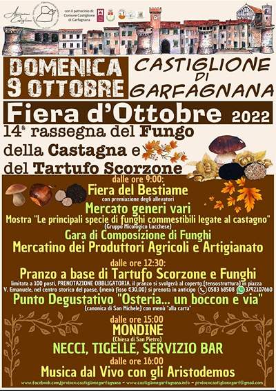 Fiera d'Ottobre Castiglione Garfagnana 2022