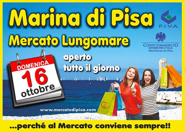 Mercatino a Marina di Pisa 16 Ottobre