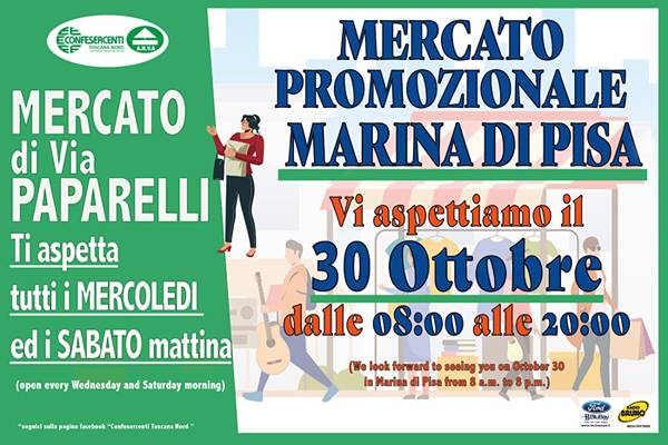 Mercato a Pisa Domenica 30 Ottobre