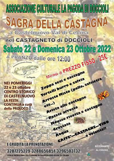 Sagra della Castagna Castelnuovo Val di Cecina 2022