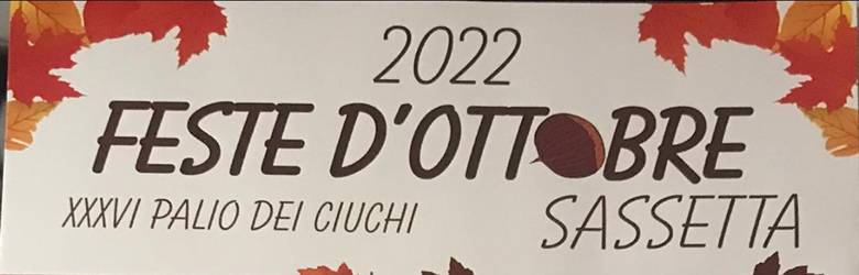 Sagre a Sassetta Ottobre 2022
