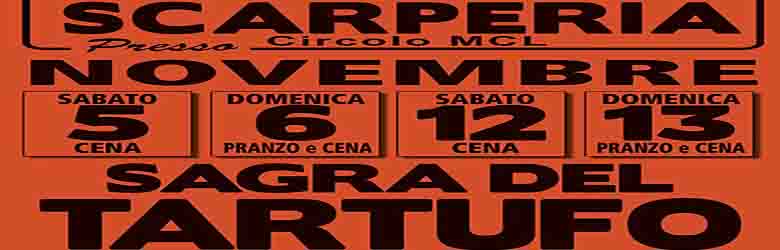 Sagra del Tartufo Bianco e Nero 2022 a Scarperia - Novembre Provincia Firenze