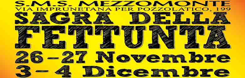Sagra della Fettunta 2022 a Mezzomonte ad Impruneta 26-27 novembre e 3-4 dicembre - Firenze