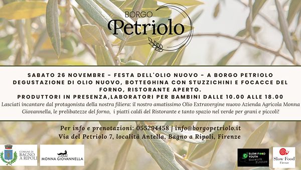 Festa dell'Olio Nuovo Borgo Petriolo 2022