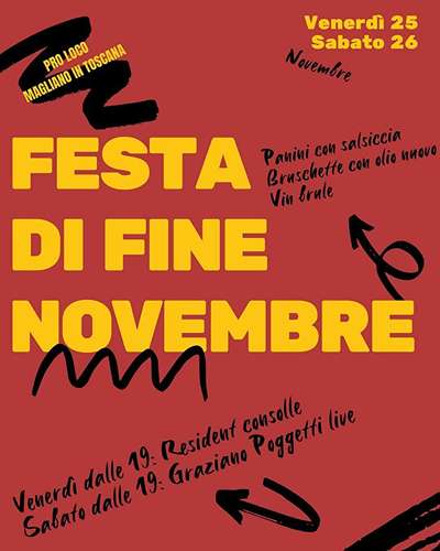 Festa di Fine Novembre Magliano in Toscana 2022