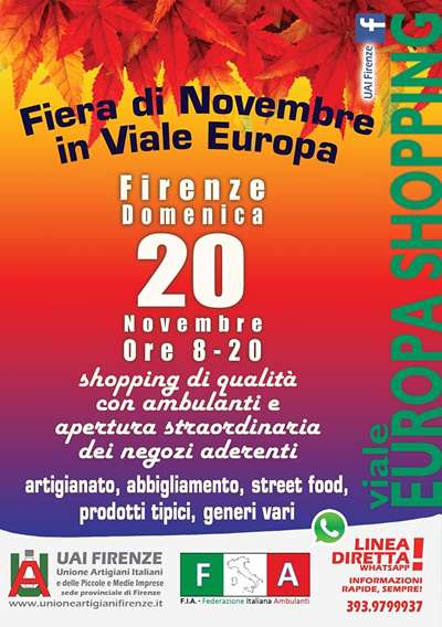 Fiera di Novembre Firenze Viale Europa 2022