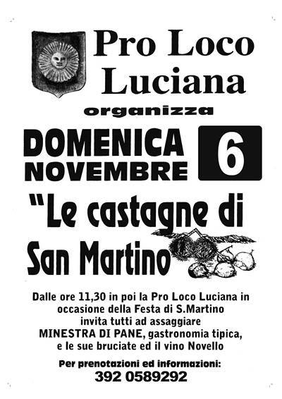 Le Castagne di San Martino a Luciana 2022