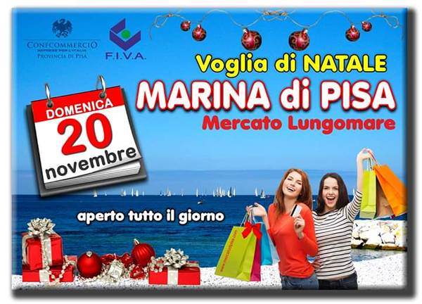 Mercato Marina di Pisa Domenica 20 Novembre