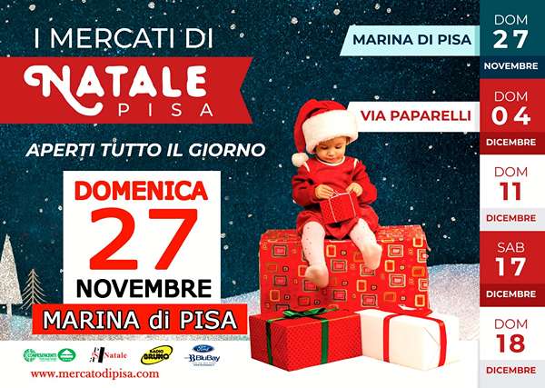 Mercato Marina di Pisa Domenica 27 Novembre 2022