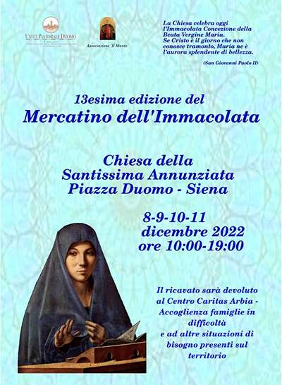 Mercatino dell'Immacolata Siena 2022