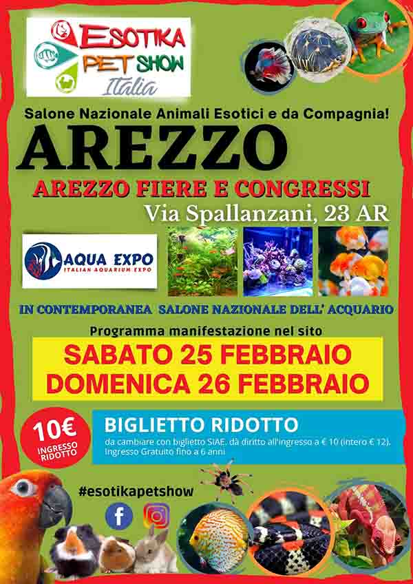 Esotika-Pet-Show-ad-Arezzo-2023-25-e-26-febbraio-Volantino-Riduzione