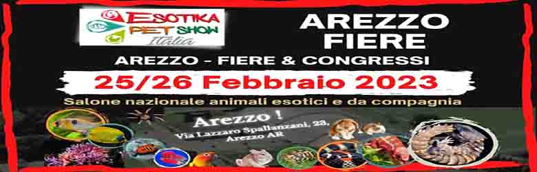 Esotika Pet Show ad Arezzo 2023 - 25 e 26 febbraio