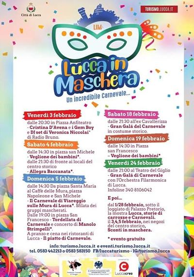 Carnevale Lucca in Maschera 2023