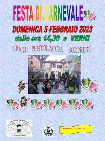 Festa di Carnevale a Verni 2023