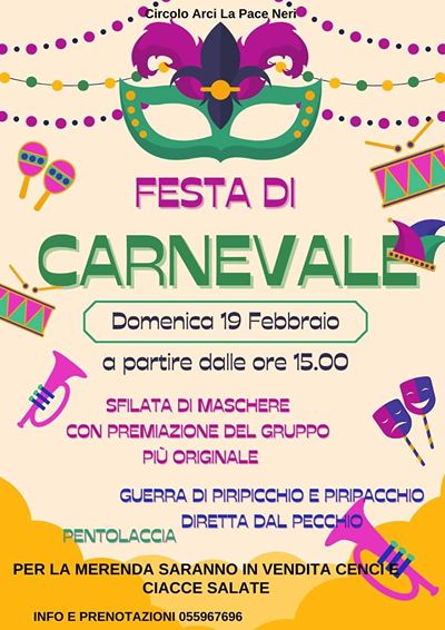 Festa di Carnevale Neri Cavriglia 2023