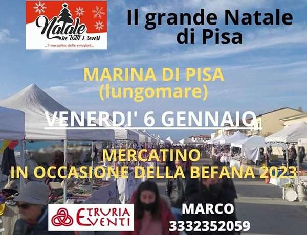 Mercato Marina di Pisa 6 Gennaio