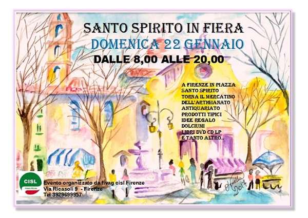 Santo Spirito in Fiera Firenze Gennaio 2023