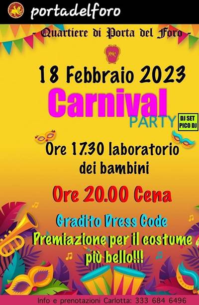 Carnevale Arezzo Porta del Foro