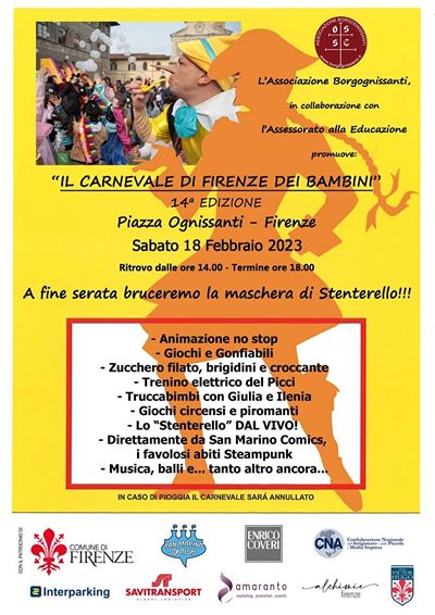 Carnevale Firenze Bambini 2023