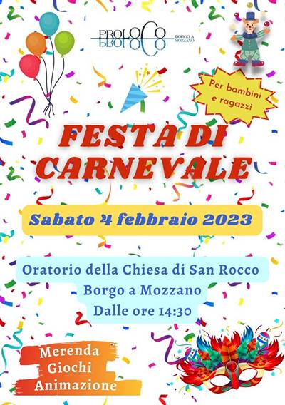 Festa di Carnevale Borgo a Mozzano 2023