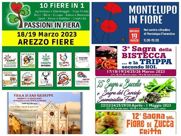 Eventi Toscana Weekend 17 18 19 Marzo 2023