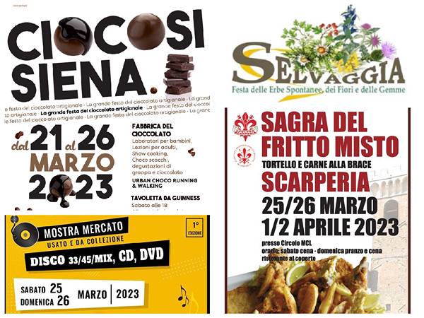 Eventi Toscana Weekend 24 25 26 Marzo 2023