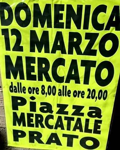Mercato Prato Domenica 12 Marzo 2023