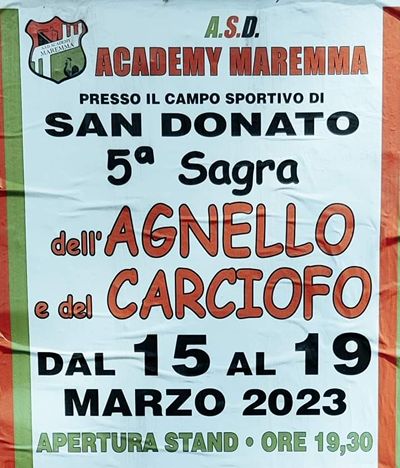 Sagra Agnello Carciofo San Donato 2023