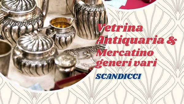 Vetrina Antiquaria Scandicci Marzo 2023