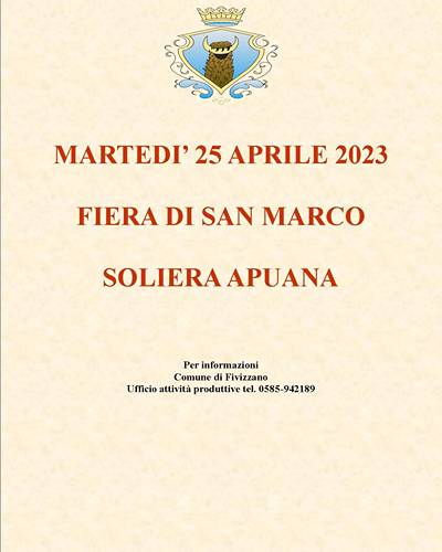 Fiera di San Marco Soliera Apuana 2023