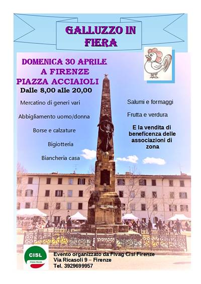 Galluzzo in Fiera a Firenze 30 Aprile