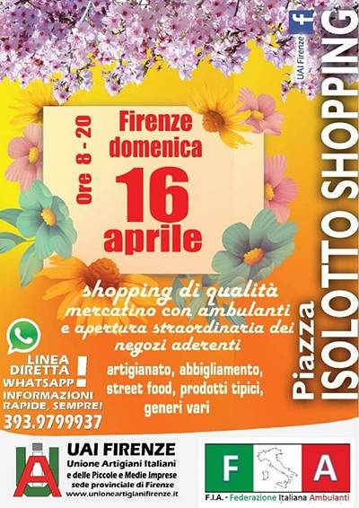 Mercato Firenze Domenica 16 Aprile