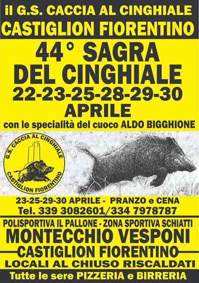 Sagra del Cinghiale Montecchio Vesponi 2023