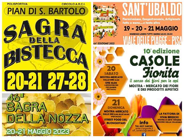 Eventi Toscana Weekend 19 20 21 Maggio 2023