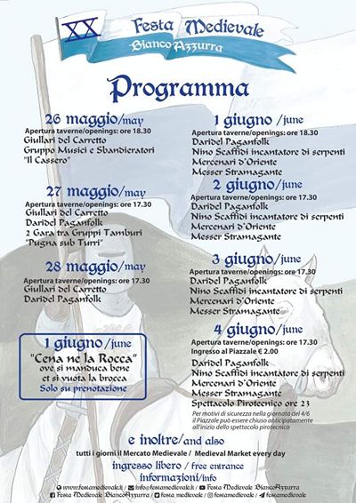 Festa Medievale Bianco Azzurra Castiglion Fiorentino 2023