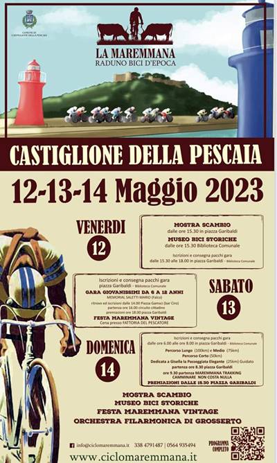 La Maremmana Ciclostorica 2023 Castiglione della Pescaia