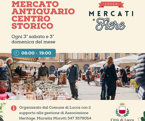 Mercato di Antiquariato Lucca Maggio 2023