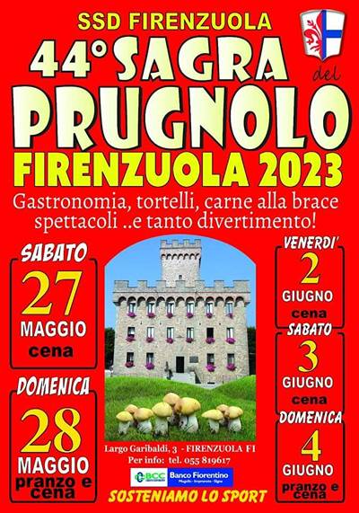 Sagra del Prugnolo Firenzuola 2023