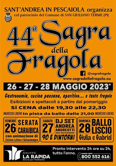 Sagra della Fragola Sant'Andrea Pescaiola 2023
