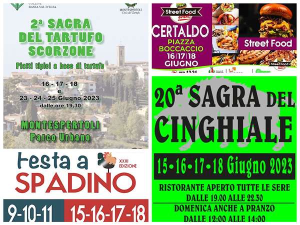 Eventi Toscana Weekend 16 17 18 Giugno 2023