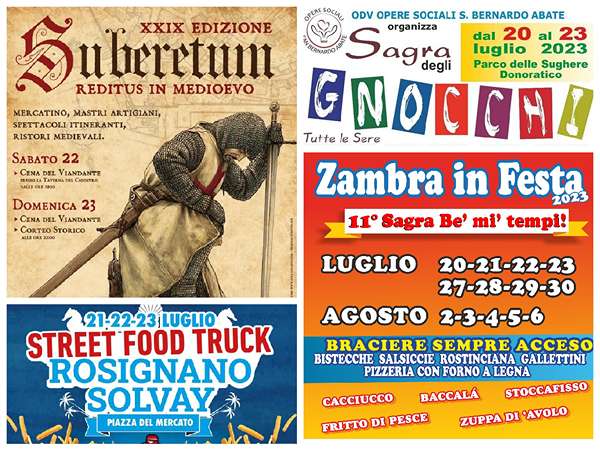 Eventi Toscana Weekend 21 22 23 Luglio 2023