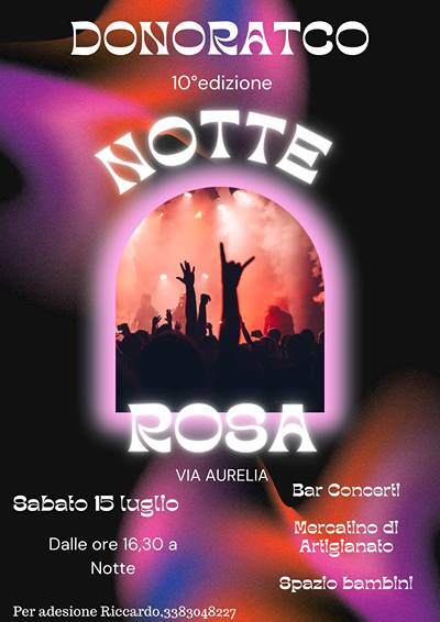 Notte Rosa Donoratico 2023