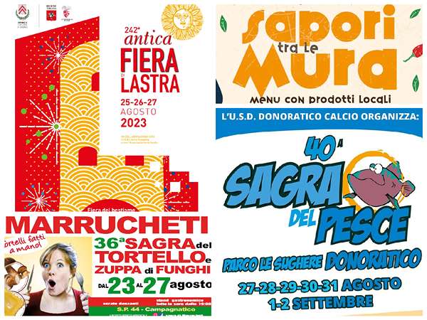 Eventi Toscana Weekend 25 26 27 Agosto 2023