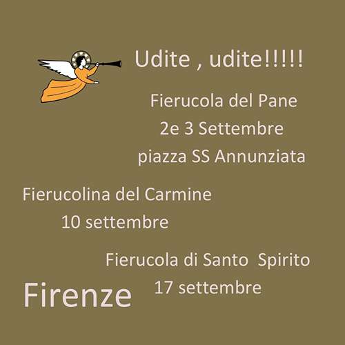Fierucole Firenze Settembre 2023