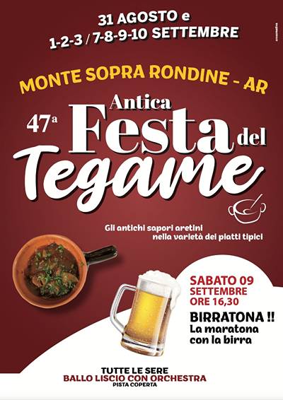 Antica Festa del Tegame Monte Sopra Rondine 2023