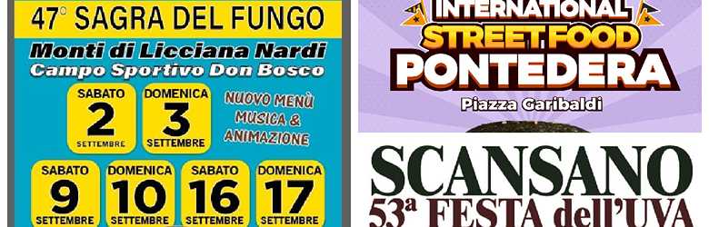 Cosa fare in Toscana 16 17 Settembre 2023